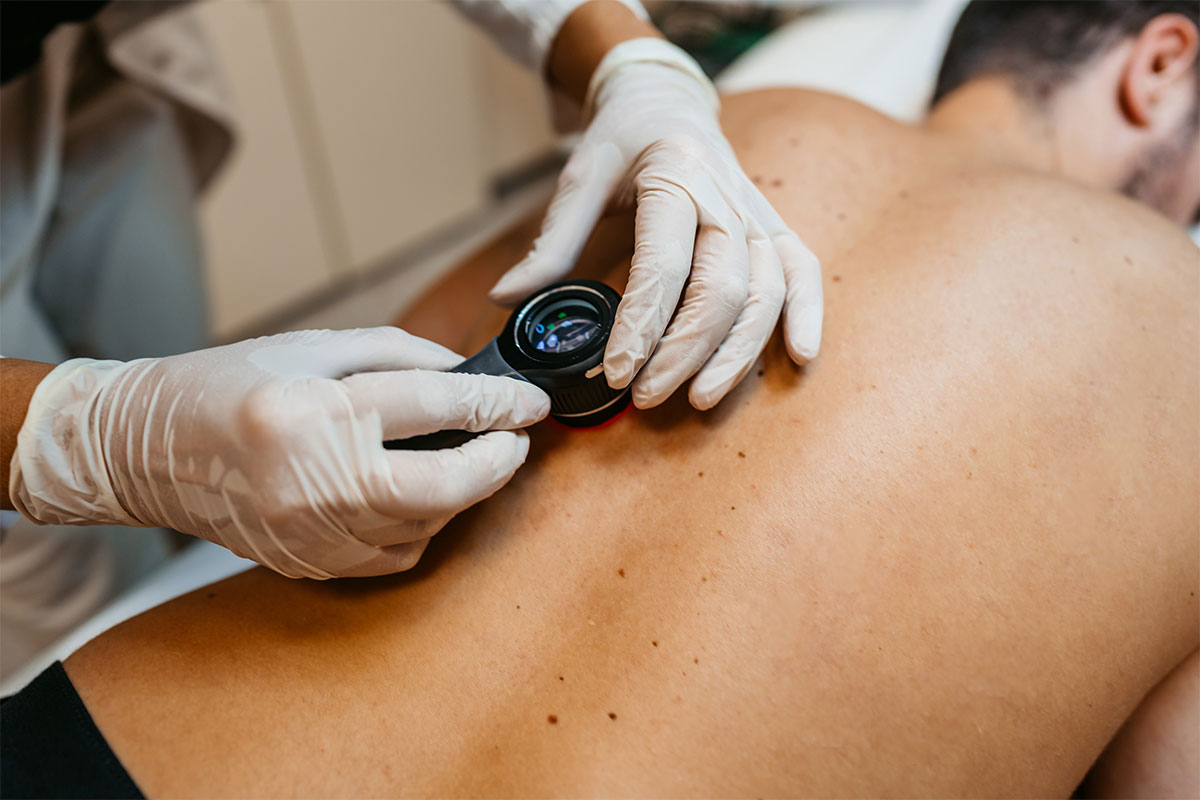 NYC patient being seen for congenital birthmarks at Vascular Birthmark Institute.